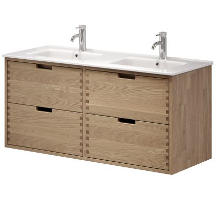 Vannitoakapp valamuga GRIBSKOV 120 cm beež/tamm/valge