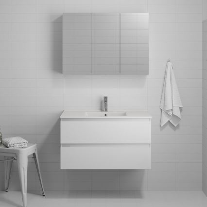 Vannitoakapp valamuga HENRY 91 cm valge