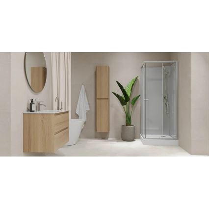 Vannitoakapp valamuga MOLDE 80x55x46 cm, tamm
