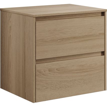 Vannitoakapp valamuga TRONDHEIM/DRAMMEN 60x57x46 cm tamm/valge