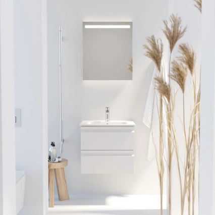 Vannitoakapp koos valamuga VIGO + seinapeegel LED-tagantvalgustusega LED/10W/230V IP44 valge