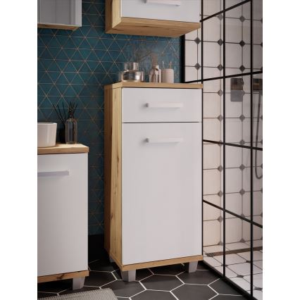 Vannitoakapp VENOM valge/artisan-tamm