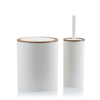 Vannitoakomplekt ALISON 5 tk valge/pruun