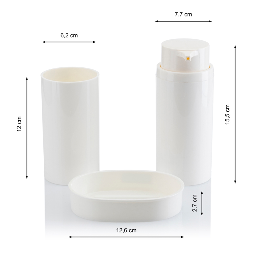 Vannitoakomplekt CARMEN 5 tk valge