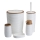 Vannitoakomplekt CAROL 5 tk valge/pruun