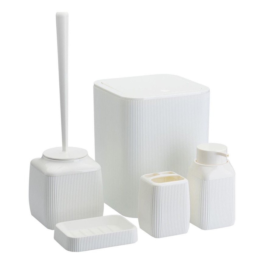 Vannitoakomplekt CRYSTAL 5 tk valge