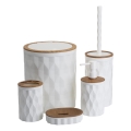 Vannitoakomplekt REINA 5 tk valge/pruun
