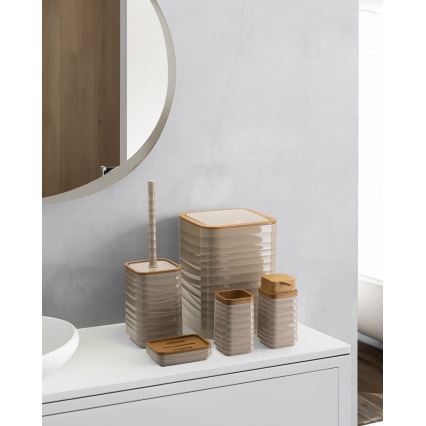 Vannitoakomplekt WAVE 5 tk beež/pruun