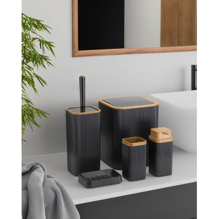 Vannitoakomplekt ZOYA 5 tk must/pruun