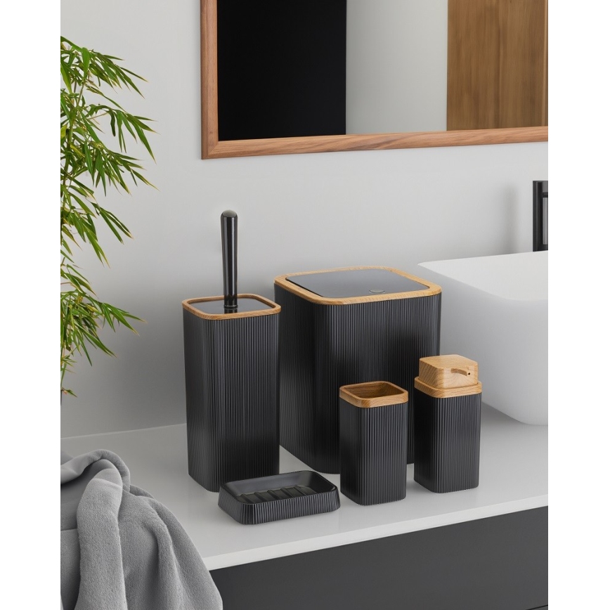 Vannitoakomplekt ZOYA 5 tk must/pruun