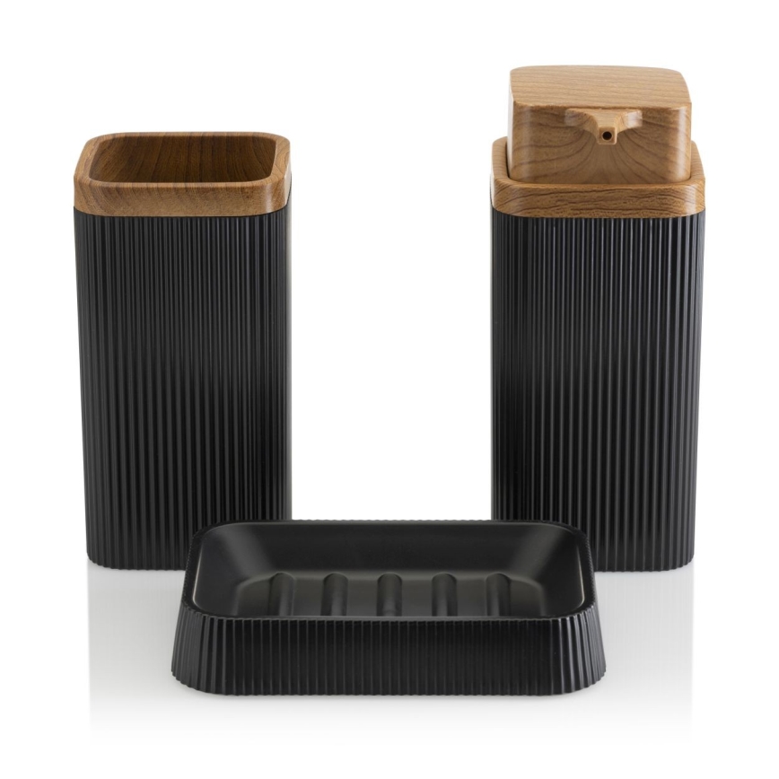 Vannitoakomplekt ZOYA 5 tk must/pruun