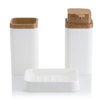 Vannitoakomplekt ZOYA 5 tk valge/pruun