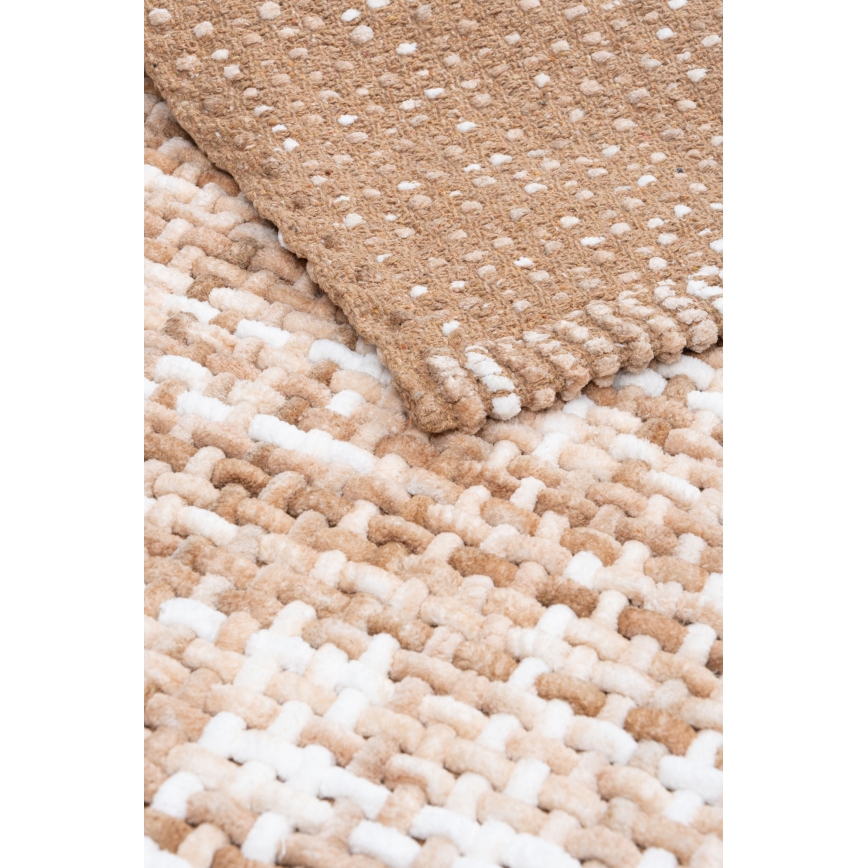 Vannitoamatt BELWEDER 60x100 cm beež/valge