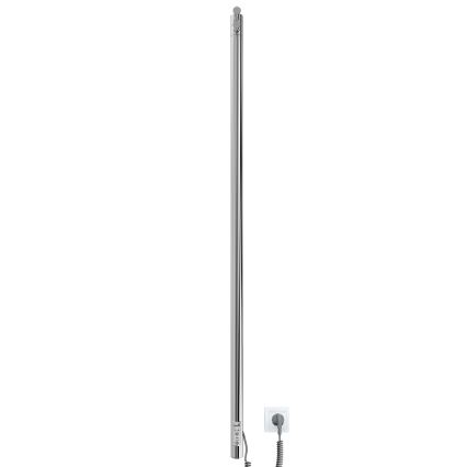 Vannitoaradiaator RAY 25 W, 230 V, 110 × 30 cm, IP44, roostevaba teras / läikiv kroom