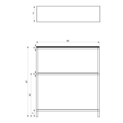 Vannitoariiul 67x60 cm must