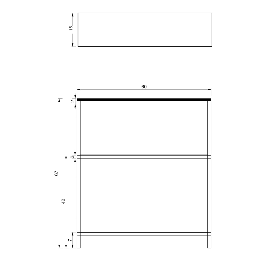 Vannitoariiul 67x60 cm must