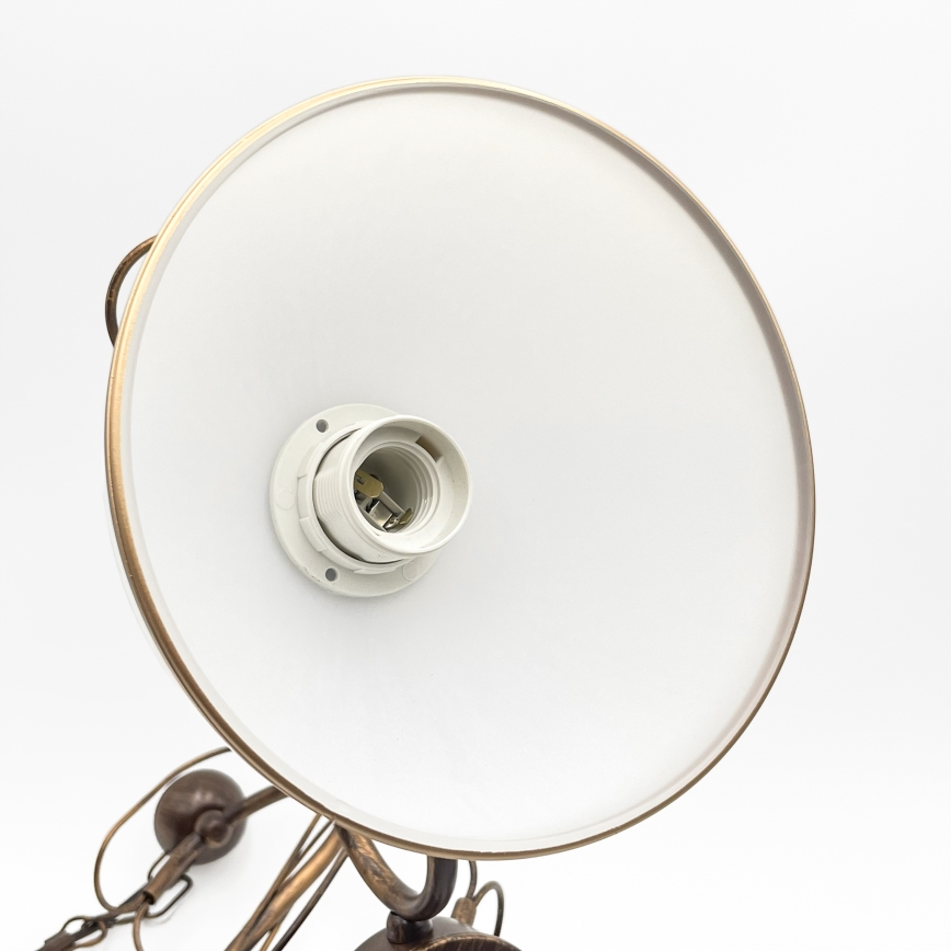 Varrega lühter COBRA 3xE27/60W/230V pronks/patina