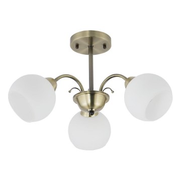 Varrega lühter NESTOR 3xE27/40W/230V messing