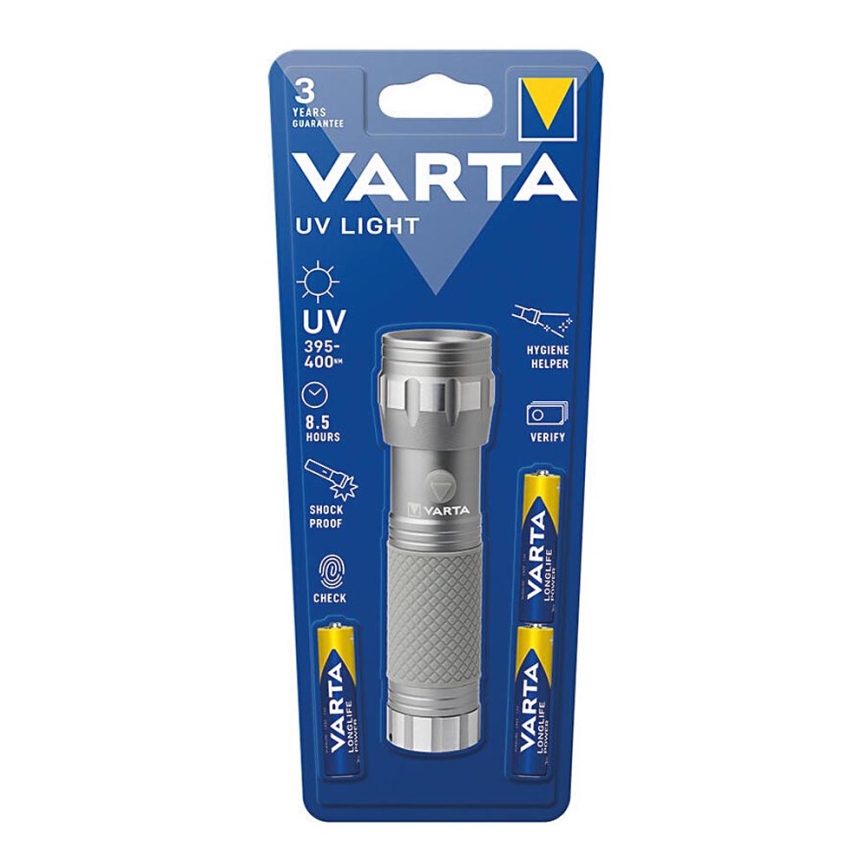 Varta 15638101421 - LED Taskulamp UV LIGHT UV/3xAAA
