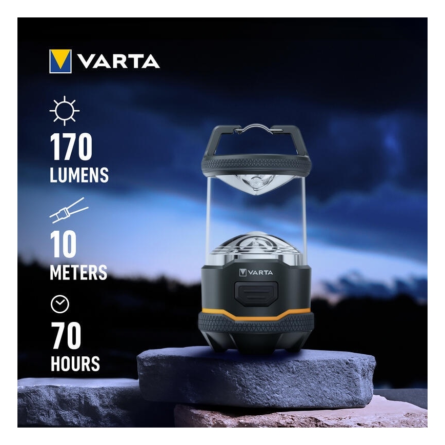 Varta 16550101111 - LED telgilatern L10 LED/4xAA IP54
