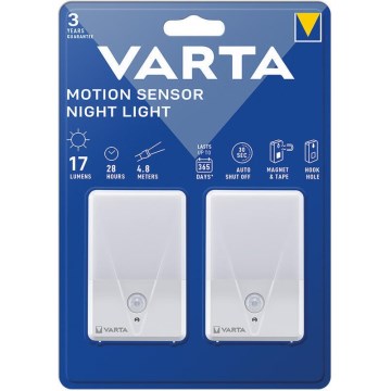 Varta 16624101402 - KOMPLEKT 2x LED Öövalgusanduriga orientatsioonituli NIGHT LIGHT LED/3xAAA