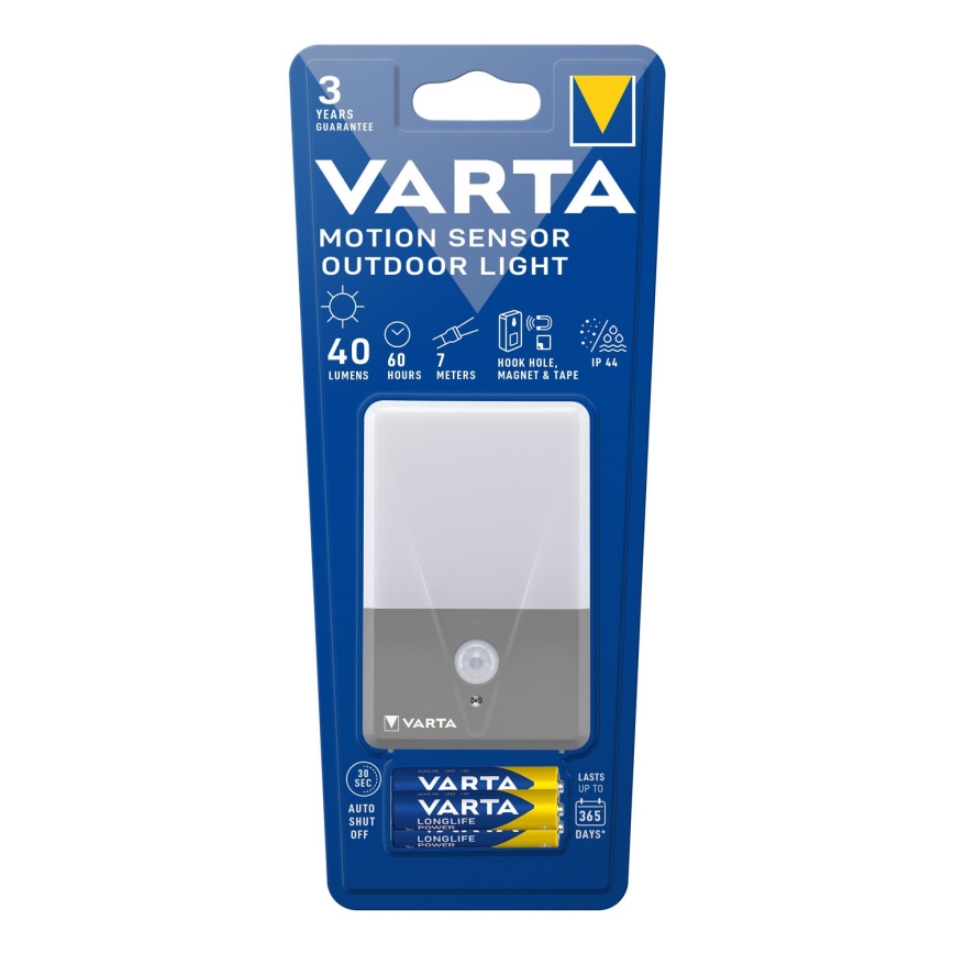 Varta 16634101421 - LED Matkamine taskulamp anduriga LED/3xAAA IP44