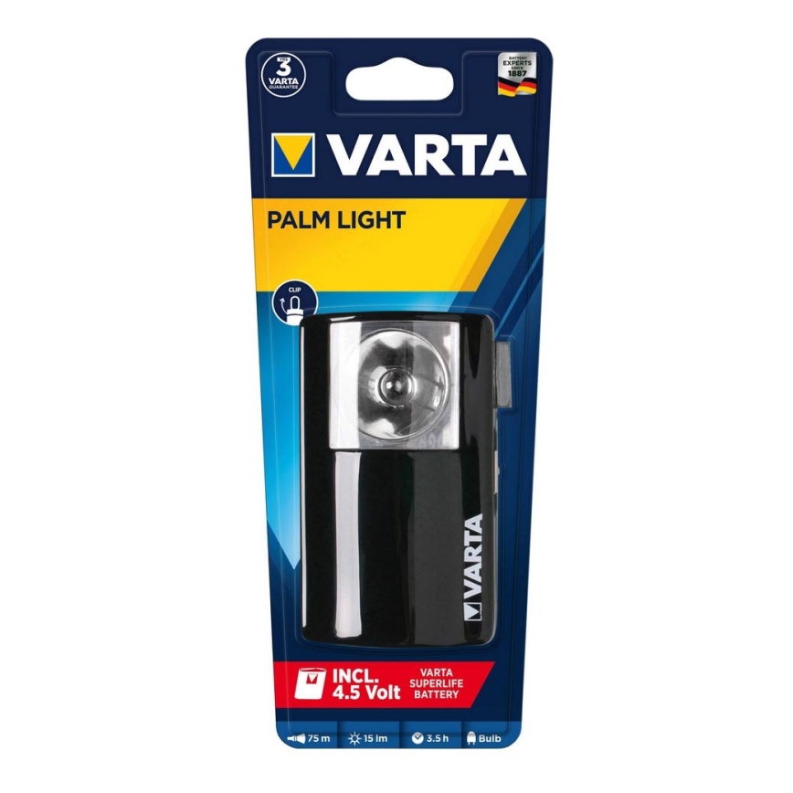 Varta 16645101421 - Käsitaskulamp PALM LIGHT P13,5s/3R12