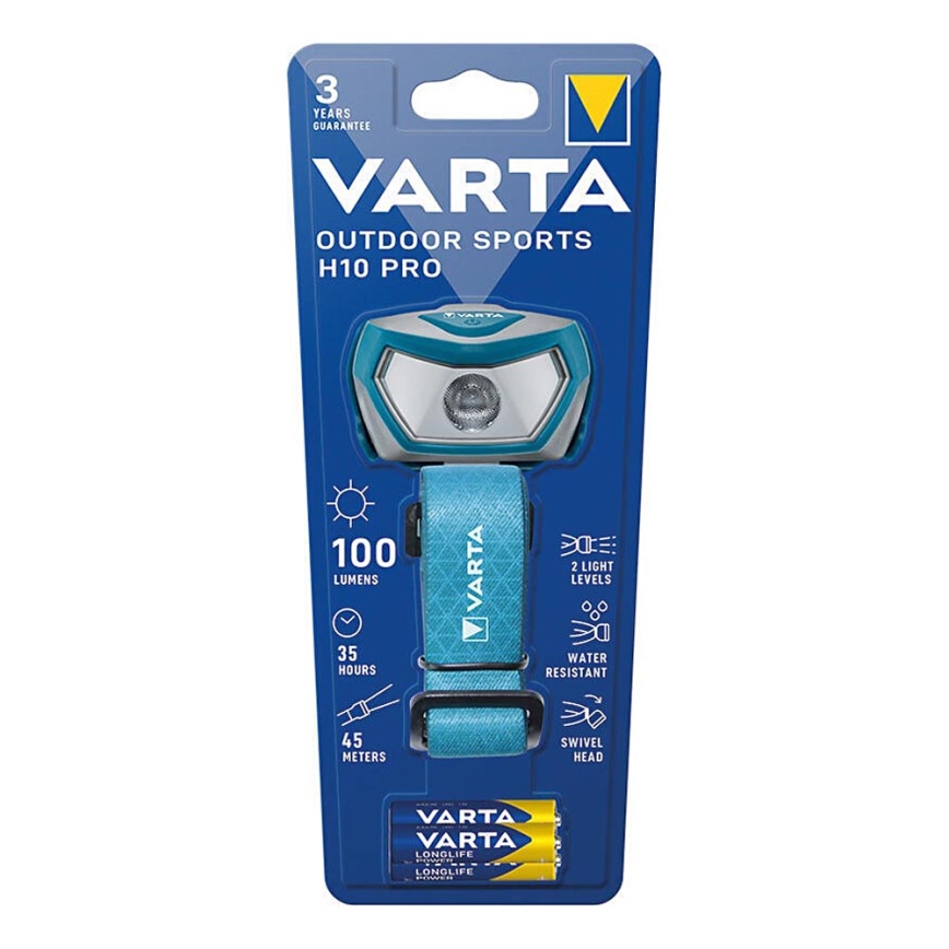 Varta 16650101421 - LED Pealamp OUTDOOR SPORTS H10 Pro LED/3xAAA