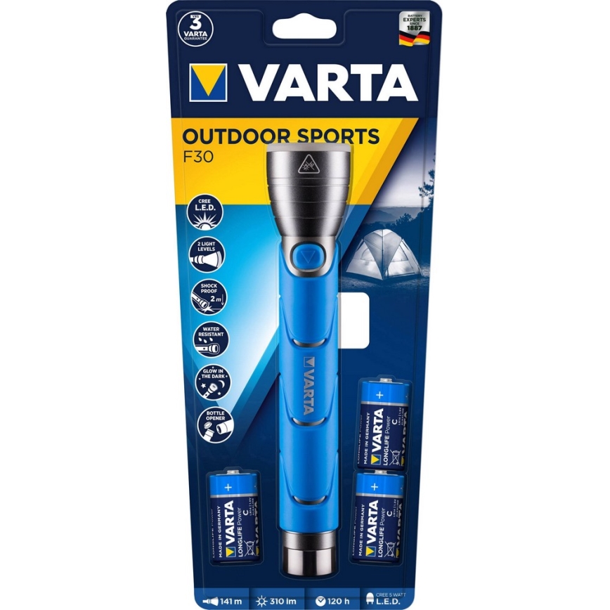 VARTA 18629 - LED taskulamp LED/5W/3xC