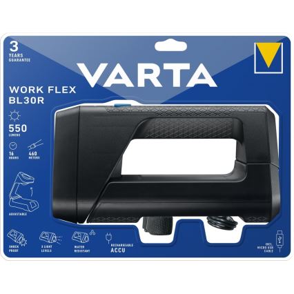 Varta 18684101401 - LED Kaasaskantav taskulamp WORK FLEX LED/5W/5V 2600mAh IPX4