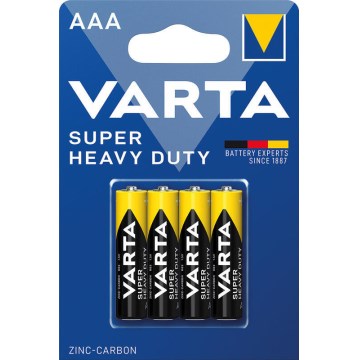 Varta 2003 - 4 tk tsink-süsi patareid SUPER HEAVY DUTY AAA 1,5 V
