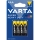 Varta 2003 - 4 tk tsink-süsi patareid SUPER HEAVY DUTY AAA 1,5 V