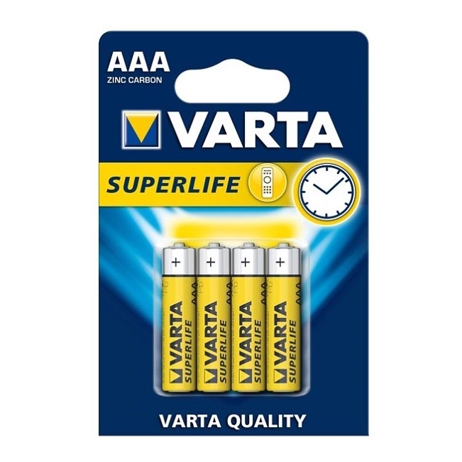 Varta 2003-4 tk Tsink-süsinik patarei SUPERLIFE AAA 1,5V