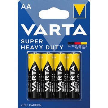 Varta 2006 - 4 tk tsink-hiilpatareid SUPER HEAVY DUTY AA 1,5V