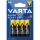 Varta 2006 - 4 tk tsink-hiilpatareid SUPER HEAVY DUTY AA 1,5V