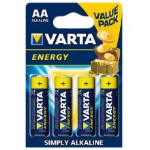 Varta 4106-4 tk leelispatareid ENERGY AA 1,5V
