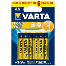 Varta 4106 - 6x leelispatareid LONGLIFE EXTRA AA 1,5V