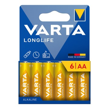 Varta 4106101736 - 6 tk Alkaline patarei LONGLIFE AA 1,5V