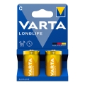 Varta 4114101422 - 2 tk Alkaalset patareid LONGLIFE LR14/C 1,5V