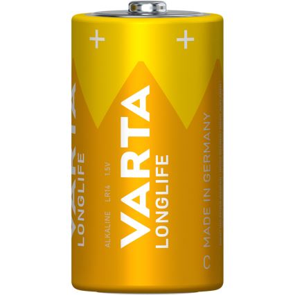 Varta 4114101422 - 2 tk Alkaline patarei LONGLIFE LR14/C 1,5V