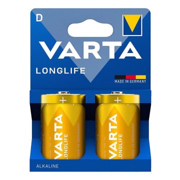 Varta 4120101422 - 2 tk Alkaline patarei LONGLIFE D 1,5V
