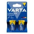 Varta 4914121422 - 2 tk Alkalised patareid LONGLIFE POWER LR14/C 1,5V