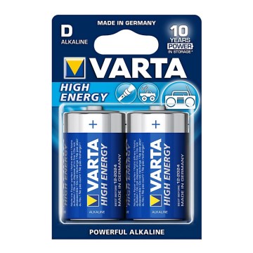 Varta 4920-2 tk leelispatareid HIGH ENERGY D 1,5V