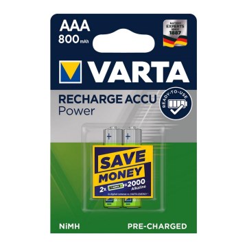 Varta 56703-2 tk Taaslaetavad patareid ACCU AAA NiMH/800mAh/1,2V