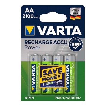 Varta 56706 - Taaslaetav patarei 4 x ACCU AA NiMH/2100mAh/1,2V
