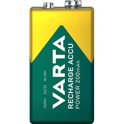 Varta 56722101401 - 1 tk Laetav aku ACCU Ni-MH/200mAh/9V