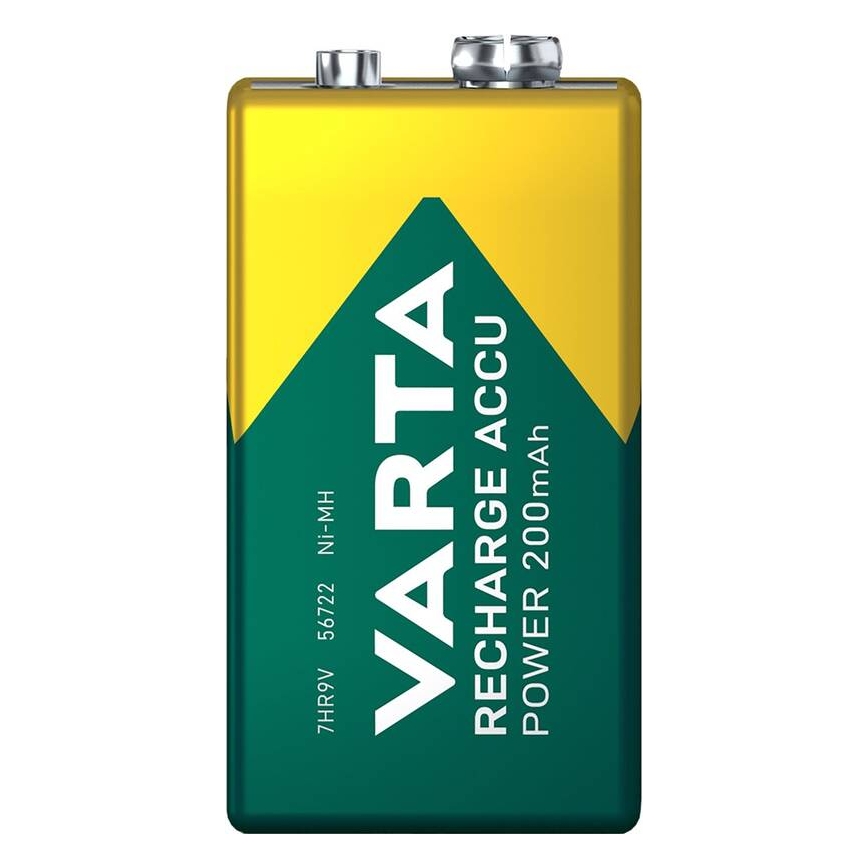 Varta 56722101401 - 1 tk Laetav aku ACCU Ni-MH/200mAh/9V