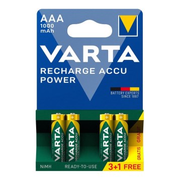 Varta 5703301494 - 3+1 tk Taaslaetavad patareid ACCU AAA Ni-MH/1000mAh/1,2V