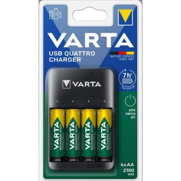 Varta 57652101451 - Patareilaadija 4xAA/AAA 2100mAh 5V