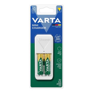 Varta 57656101451 - AA/AAA akude laadija 2× 2100 mAh, 230 V